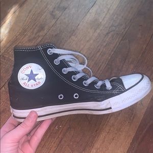 Old black high top converse